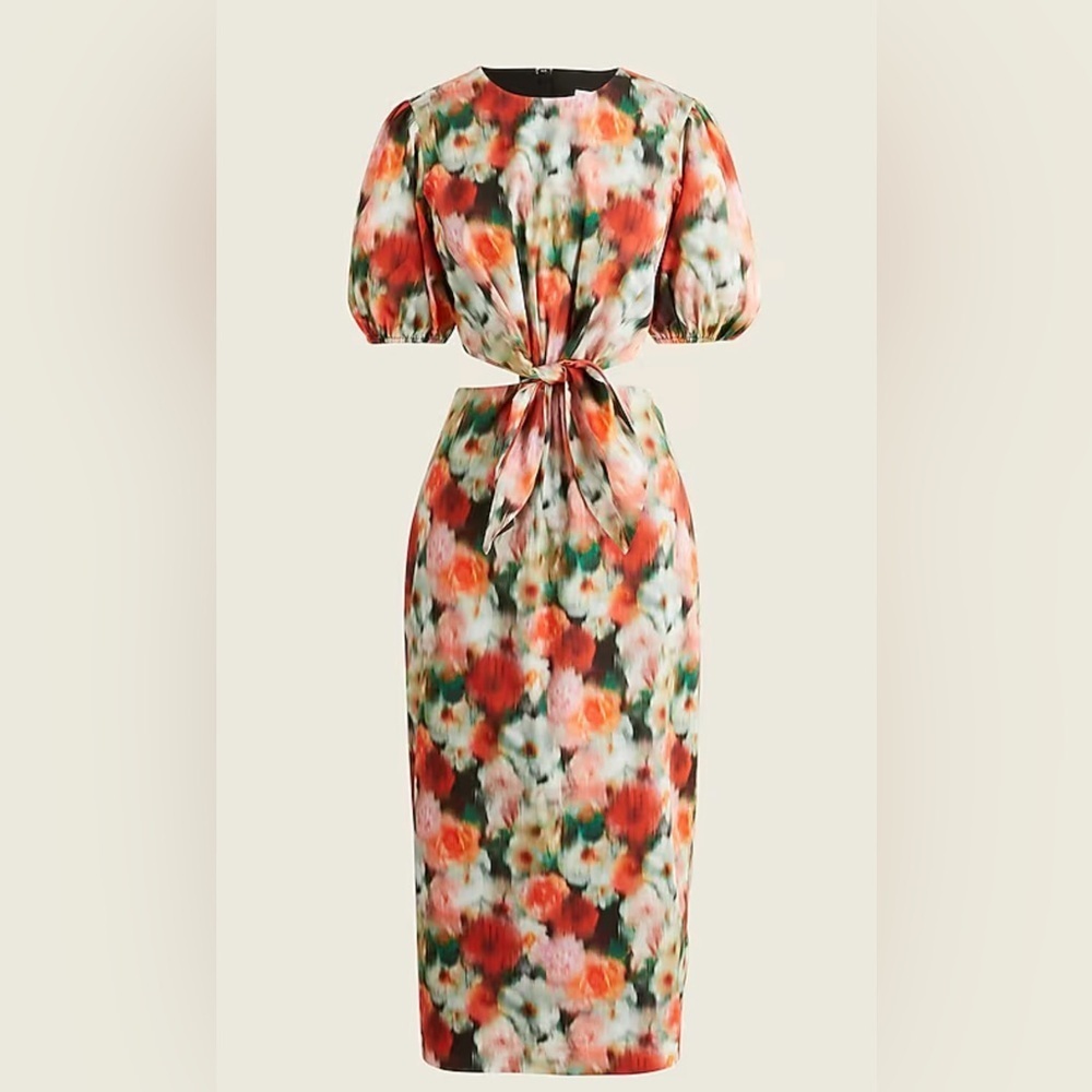 NWT J. Crew Cutout dress in Liberty Fabric Hazy Days Floral in Size 4
